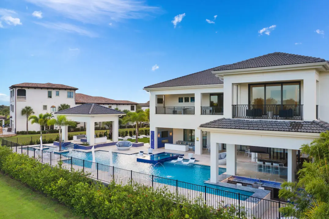 881 Golden Bear Drive's pool area. This home was sold by Story Group for $5,250,000.